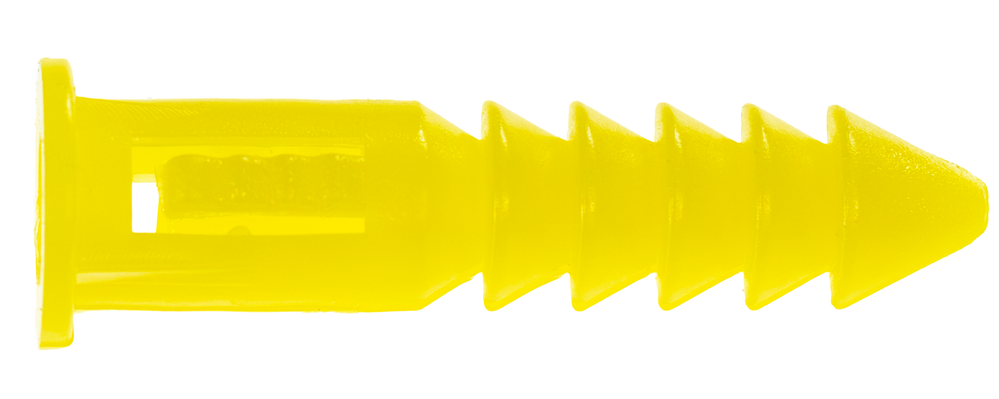 Assorted Plastic Wall Anchors (Conical, Rib, Super Rib) – Rockhard Tools
