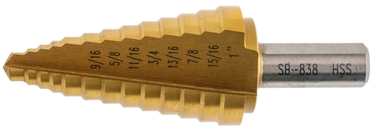 Rockhard Titanium Step Drill Bit (Self-Starting, Burr-Free)