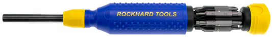 Rockhard Tools 15-in-1 Screwdriver with Standard Bits & 1/4” Nut Driver
