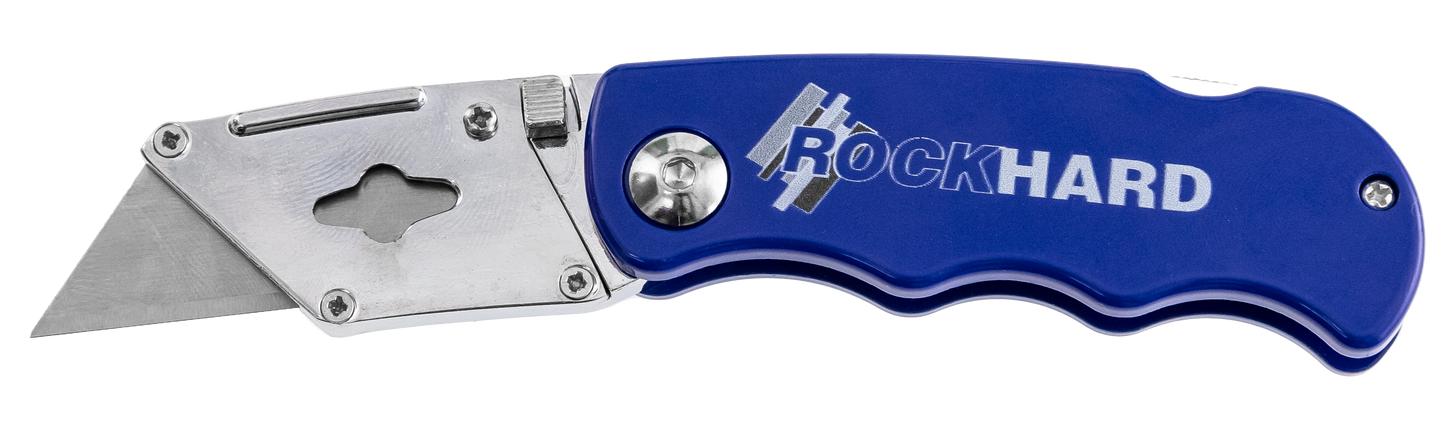 Rockhard Tools Flip-Style Locking Utility Knife with Quick-Change Blade