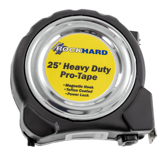 Rockhard Tools 25' Heavy-Duty Stainless Steel Pro Tape Measure