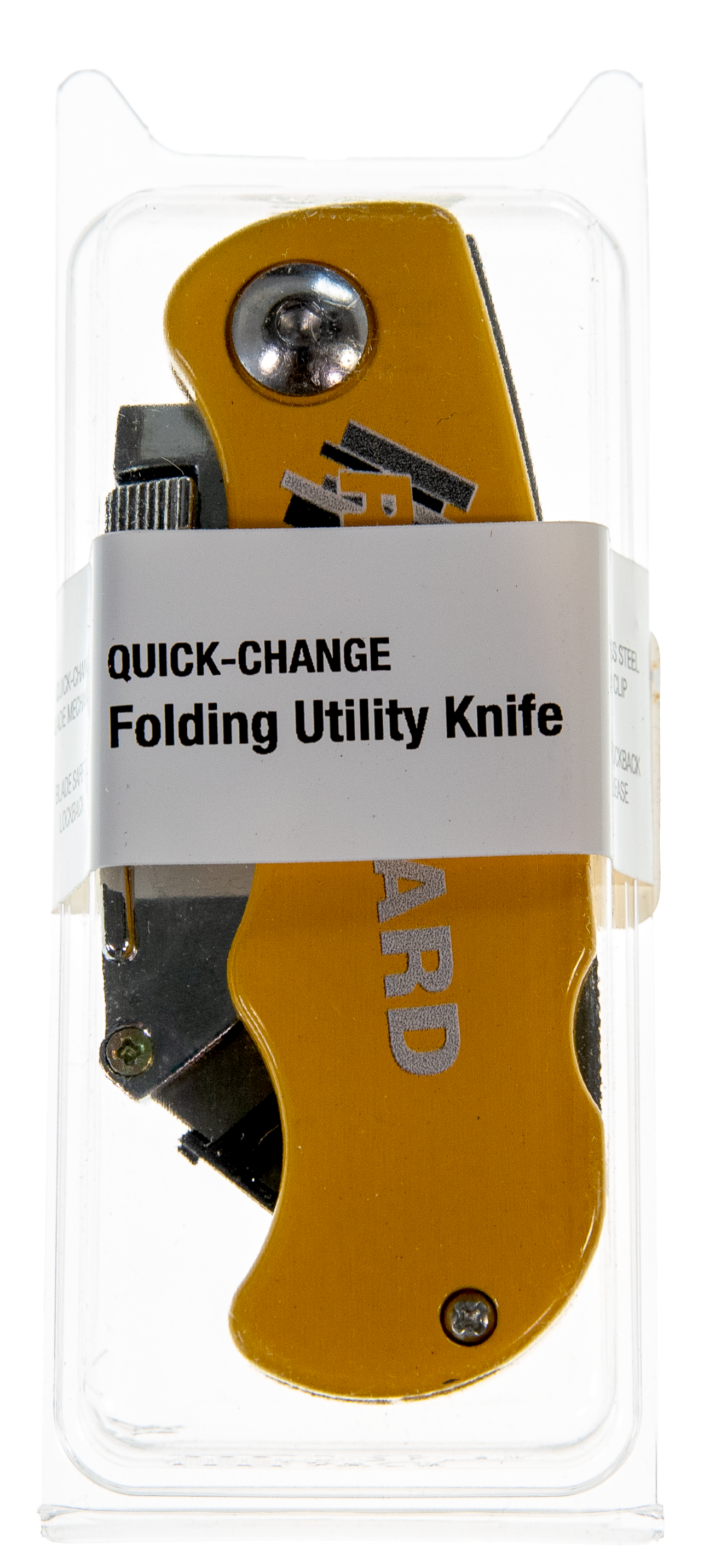Rockhard Tools Flip-Style Locking Utility Knife with Quick-Change Blade