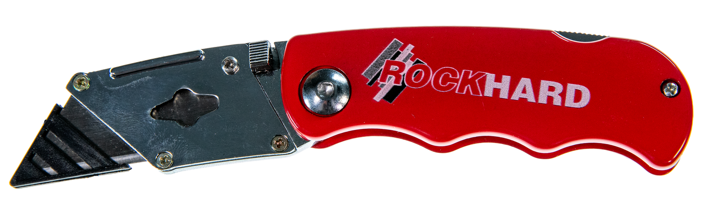 Rockhard Tools Flip-Style Locking Utility Knife with Quick-Change Blade