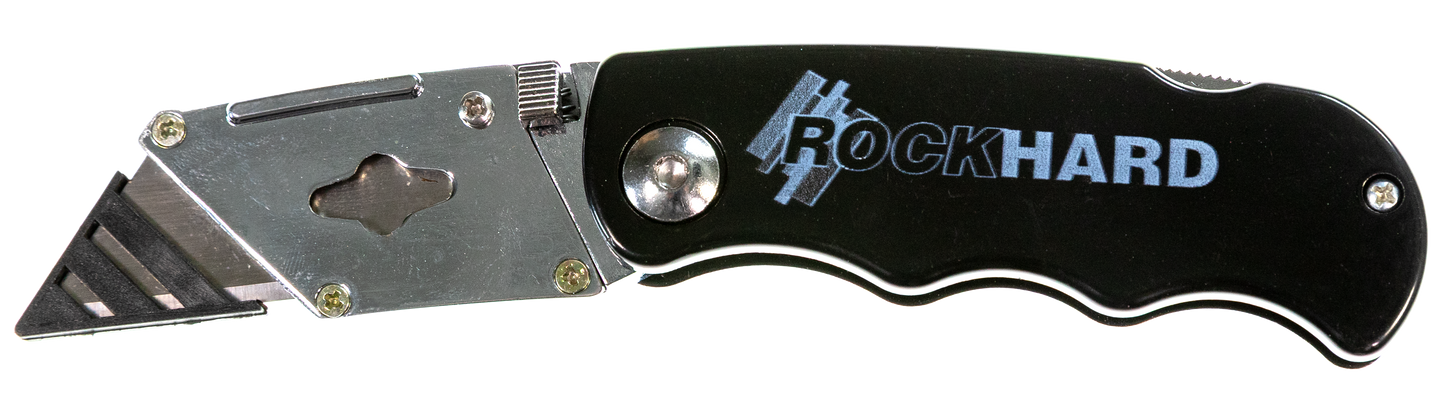 Rockhard Tools Flip-Style Locking Utility Knife with Quick-Change Blade