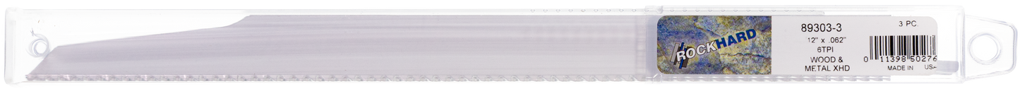 Rockhard Tools Extra Heavy-Duty Bi-Metal Reciprocating Saw Blades