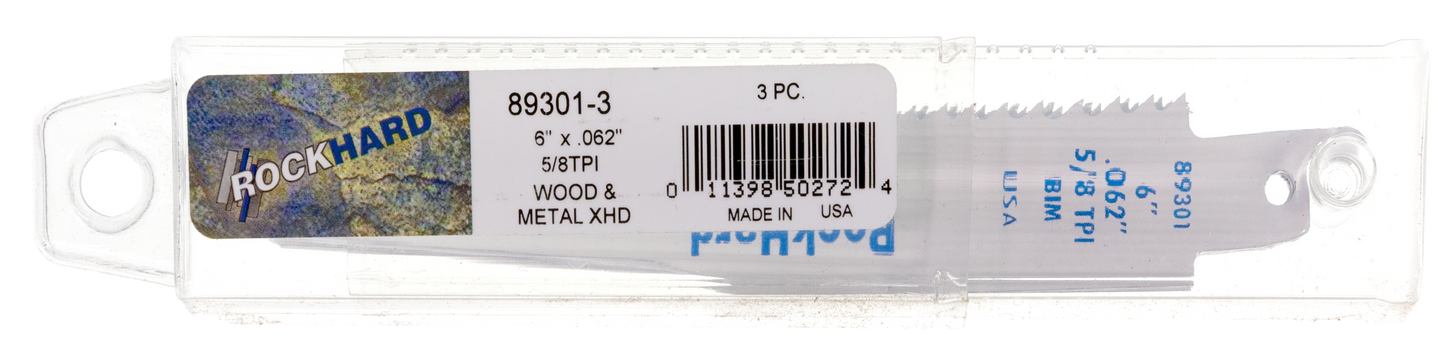 Rockhard Tools Extra Heavy-Duty Bi-Metal Reciprocating Saw Blades